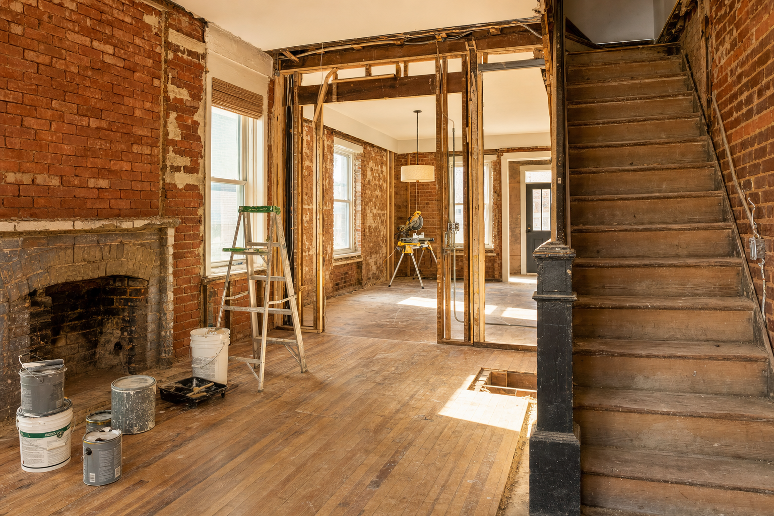 Home mid-renovation